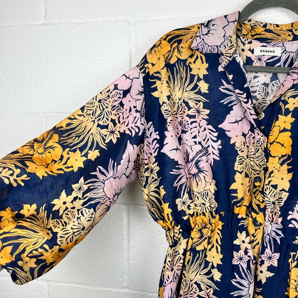 Sandro Linen Dress - Picture 3 of 16
